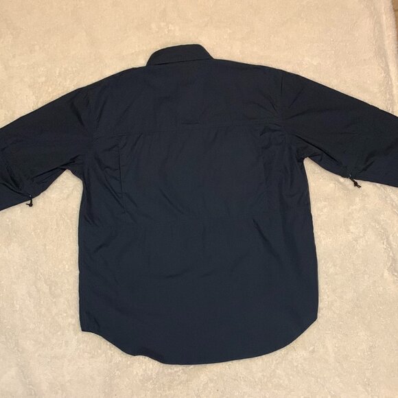 Boardsports USA Mens Button Down Shirt Removable Sleeves Size Large Like New - Picture 2 of 9